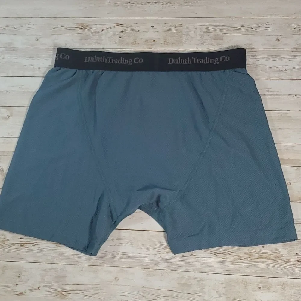 Duluth Trading Company Men's Go Buck Naked Performance Boxer Briefs M NWOT Green